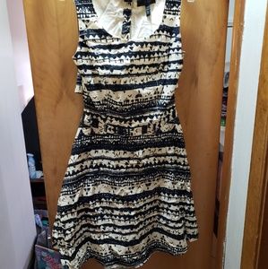 Black and white tribal dress